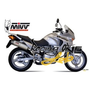 Terminale di scarico MIVV TITANIO OVALE fondello carbonio omologato per HONDA VARADERO 125 07 -- 12