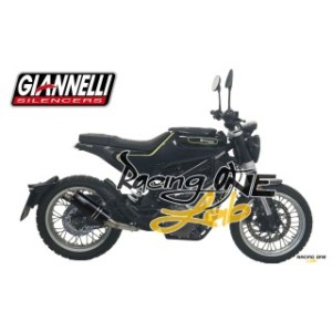 Terminale di scarico GIANNELLI X-PRO NICHROM NERO tondo omologato EURO4 per HUSQVARNA VITPILEN / SVARTPILEN 401 18 -- 19