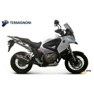 Terminale di scarico TERMIGNONI RELEVANCE INOX POPPY carbon look fondello inox omologato con db-killer