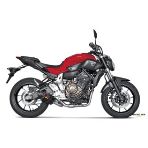 Scarico completo AKRAPOVIC con collettori RACING non omologato terminale di scarico CARBONIO non omologato per YAMAHA MT-07 14 -- 20