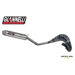 Scarico completo GIANNELLI 2T con espansione e terminale alluminio enduro/cross OMOLOGATO