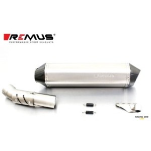 Terminale di scarico REMUS HEXACONE TITANIO fondello carbonio omologato con db-killer per BMW R 1200 GS / ADVENTURE 13 -- 16