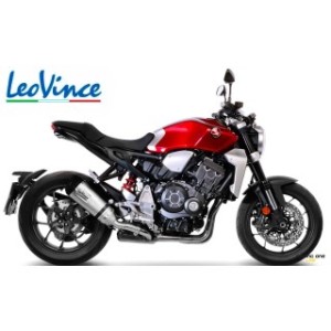 Terminale di scarico LEOVINCE FACTORY S TITANIO fondello carbonio OMOLOGATO EURO4 ed EURO5 for HONDA CB 1000 R 18 -- 22