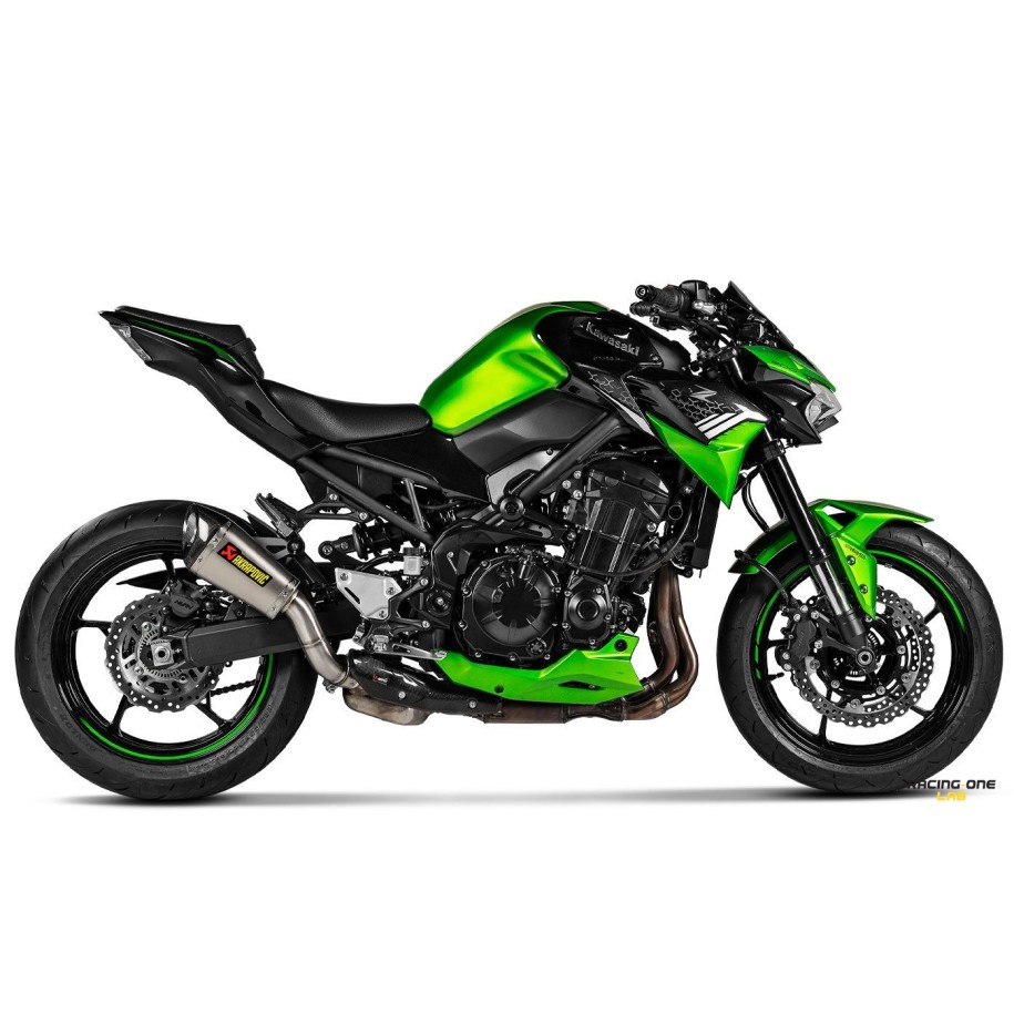 Terminale di scarico AKRAPOVIC TITANIO fondello carbonio RACING NON OMOLOGATO per KAWASAKI Z 900 20 - 24