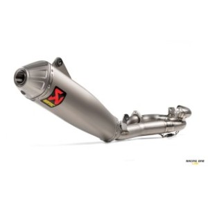 Scarico completo AKRAPOVIC con collettori full titanio e terminale di scarico titanio racing non omologato decibel regolamento FIM per YAMAHA YZ 450 F 20 -- 21