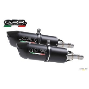 Exhausts mufflers silencers GPR FURORE STEEL BLACK CATALYTIC homologateds with db-killer for APRILIA RSV 1000 R 04 -- 09