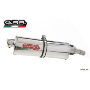 Terminale di scarico GPR TRIOVAL ACCIAIO INOX omologato con db-killer per BMW F 650 CS 02 -- 07
