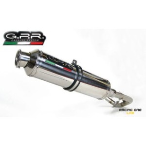 Scarico completo GPR con collettore catalitico e terminale 4ROAD acciaio inox omologato per GILERA RUNNER 125