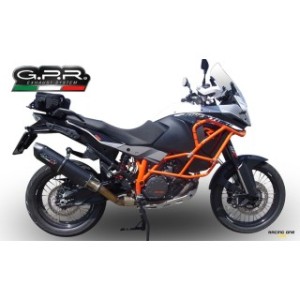 Terminale di scarico GPR FURORE INOX NERO RACING non omologato per KTM 1190 ADVENTURE / ADVENTURE R 13 -- 16