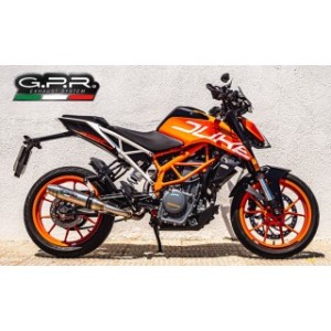 Terminale di scarico GPR DEEPTONE INOX omologato EURO4 con db-killer per KTM RC 390 17 -- 20
