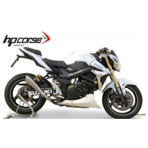 Terminale di scarico HP CORSE HYDROFORM ACCIAO INOX OMOLOGATO EURO3 per SUZUKI GSR 750 11 -- 16