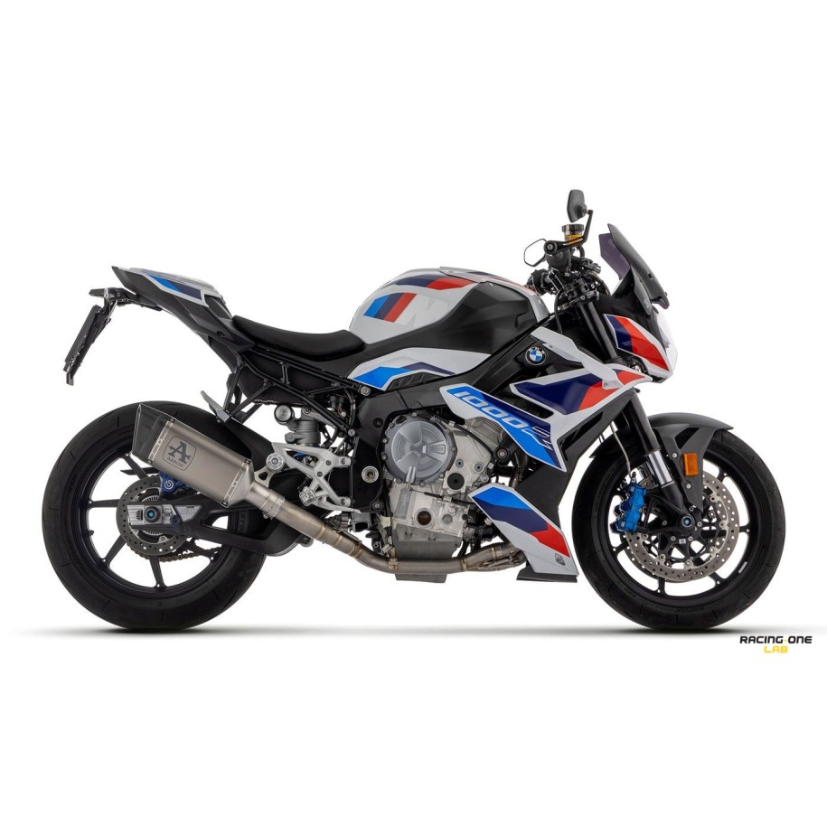 Scarico completo ARROW COMPETITION con collettori FULL TITANIO e terminale di scarico PISTA TITANIO fondello carbonio NON OMOLOGATO per BMW S 1000 R 21 -- 24