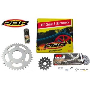 Complete trasmission kit PBR EK Z43-15 with chain EK520MVXZ2106 from 520. rear steel sproket from 43 and front sproket from 15 for DUCATI MONSTER 937 21 -- 24