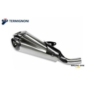 Terminali di scarico TERMIGNONI ACCIAIO INOX CONICI fondelli carbonio omologati per DUCATI DIAVEL 1200 11 -- 18