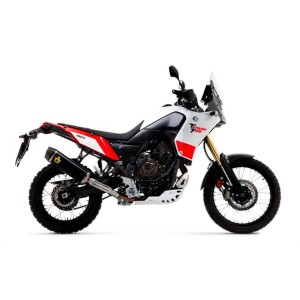Terminale di scarico ARROW INDY RACE ALLUMINIO DARK fondello CARBONIO OMOLOGATO EURO5+ per YAMAHA TENERE' 700 2025