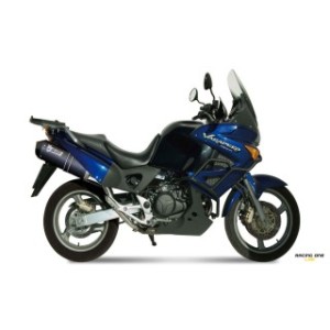 Exhausts mufflers silencers MIVV OVALS CARBON end caps carbon homologated EURO3 with db-killer for HONDA XL 1000 VARADERO 03 -- 11