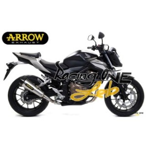 Terminale di scarico ARROW X-KONE INOX omologato ECE EURO4 con raccordo centrale per HONDA CB 500 F 19 -- 20